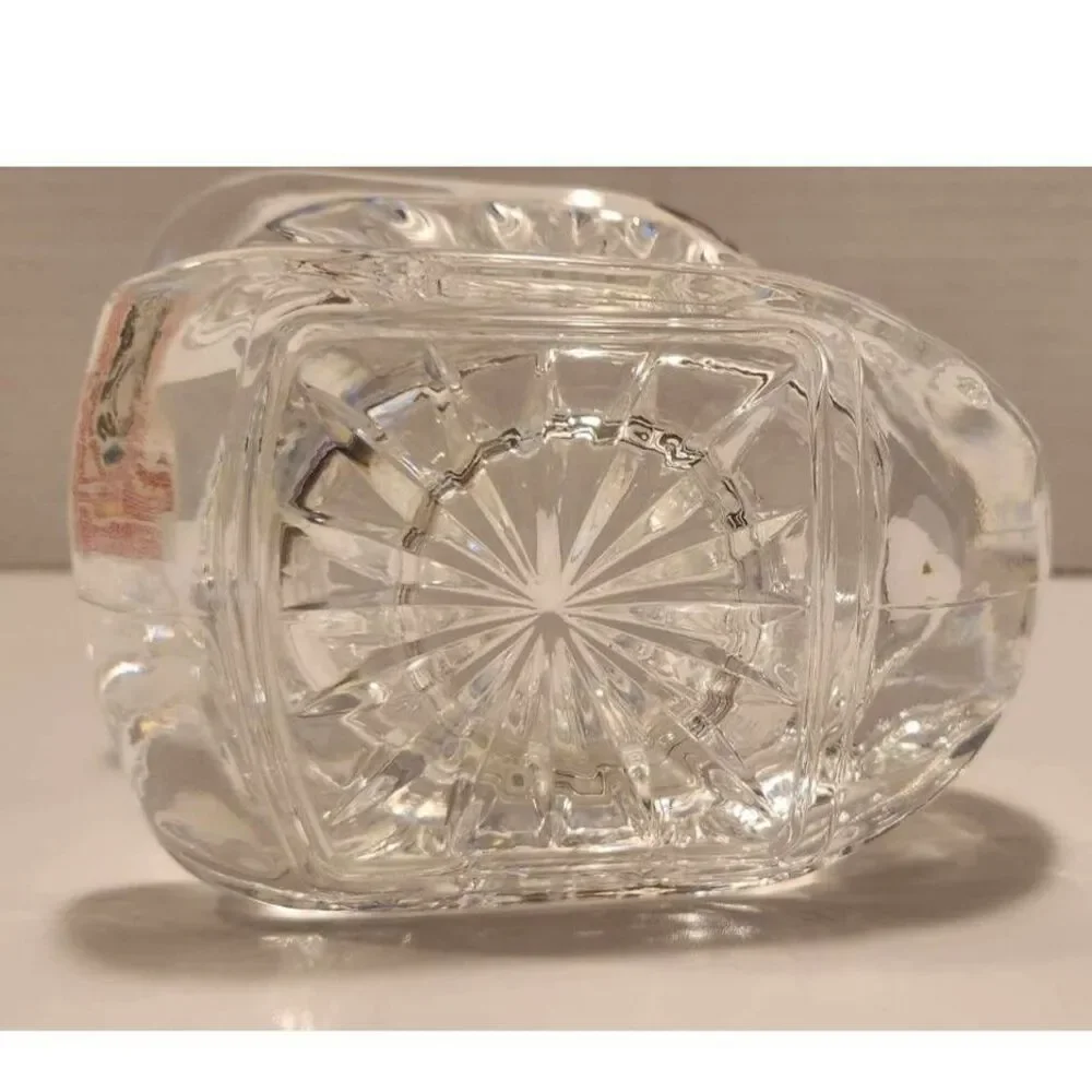 24% Lead Crystal Christmas Sleigh Candy Dish/Decor